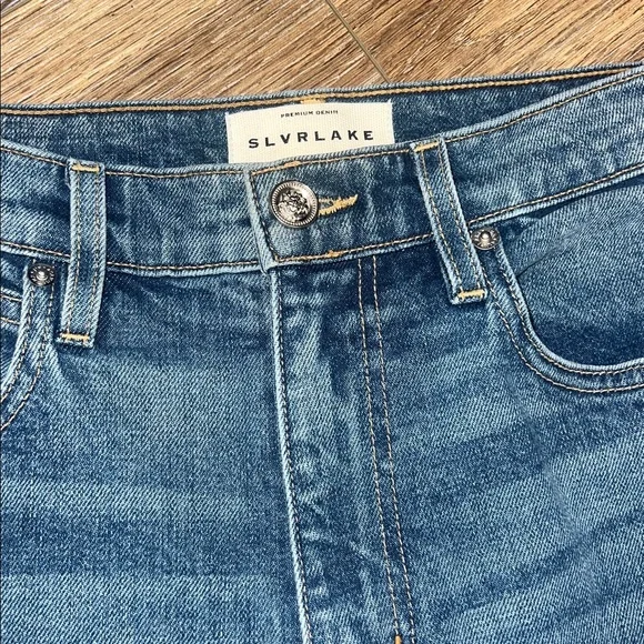 SLVRLAKE Grace High-Rise Jean In River Runs Deep ๐ - Picture 9 of 15